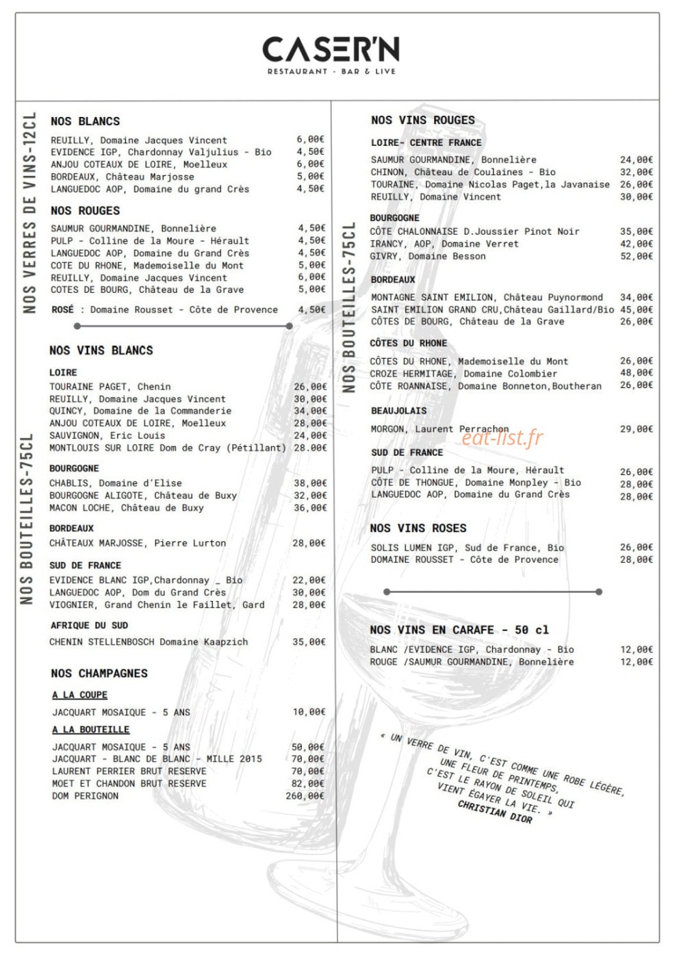 Casern — carte page 4
