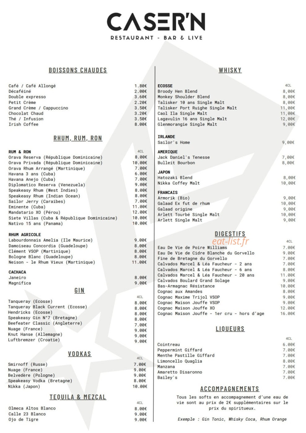 Casern — carte page 3