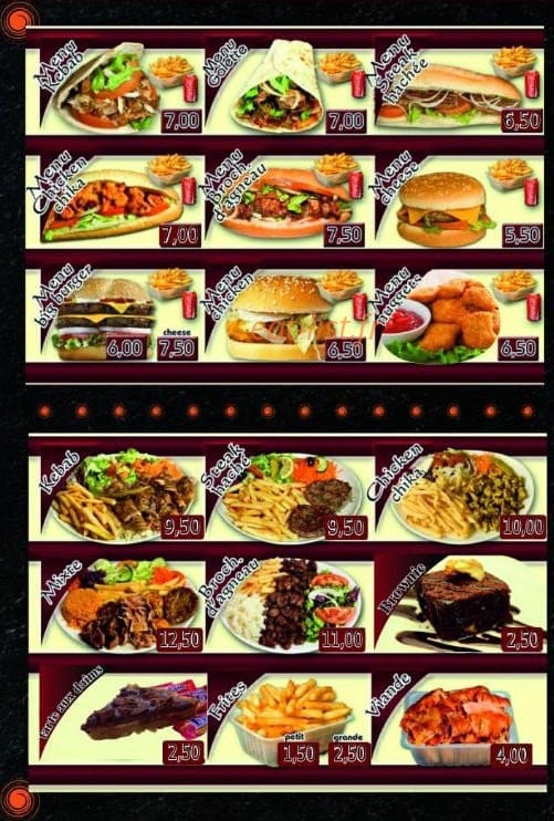 Cob'And food — carte page 2