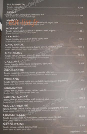 La Lumachelle — carte page 1