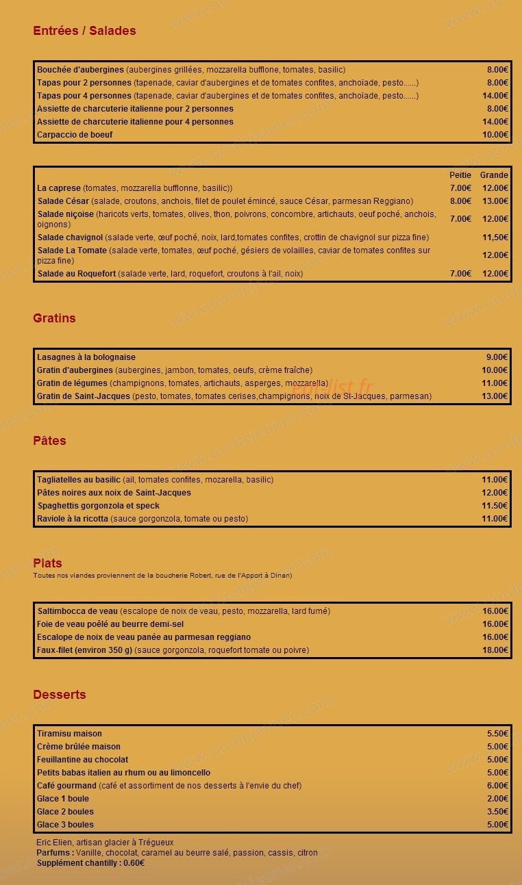 La tomate — carte page 2
