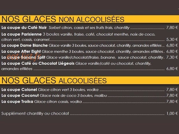 Le Café Noir — carte page 8
