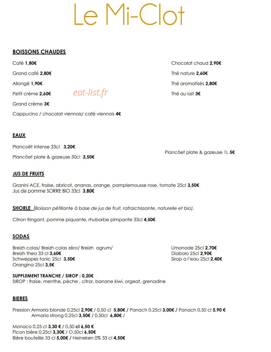 Le Mi-clot — carte page 6
