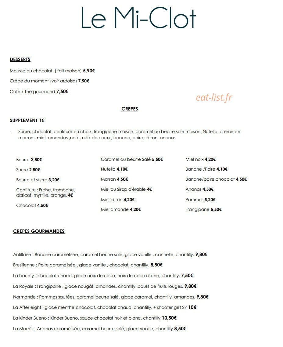Le Mi-clot — carte page 2