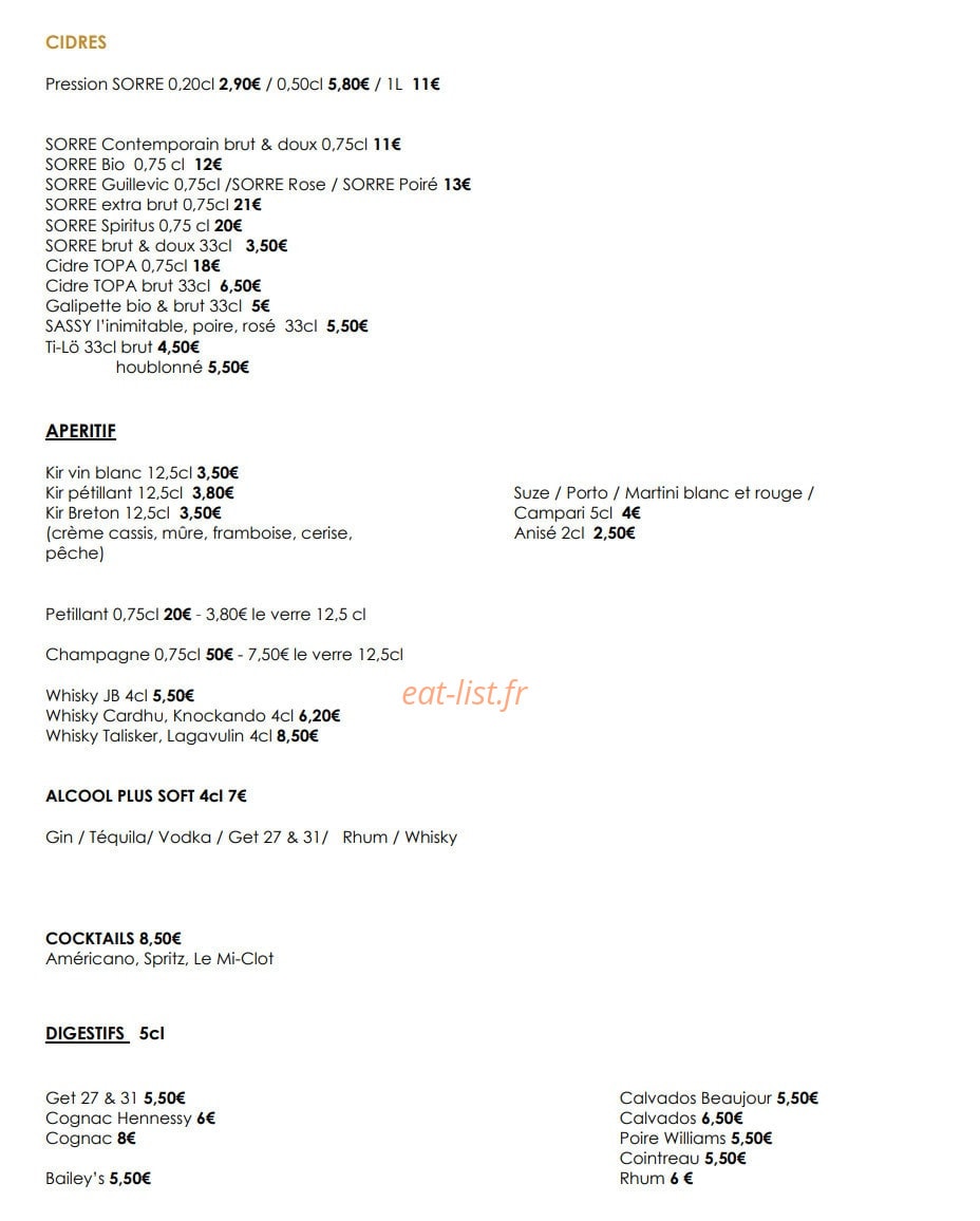 Le Mi-clot — carte page 7