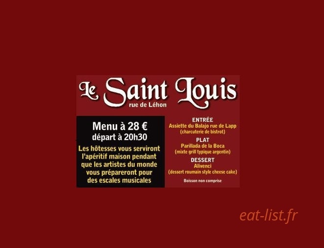 Le Saint-Louis — carte page 1