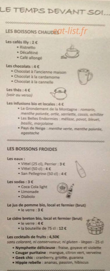Le Temps devant soi — carte page 1
