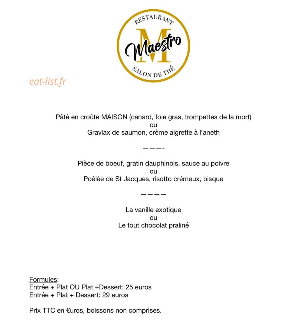 Maestro — carte page 1
