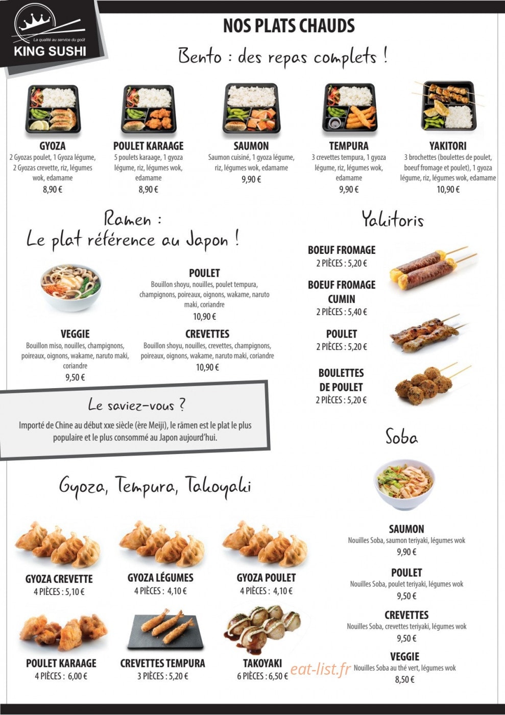Sushi king — carte page 4