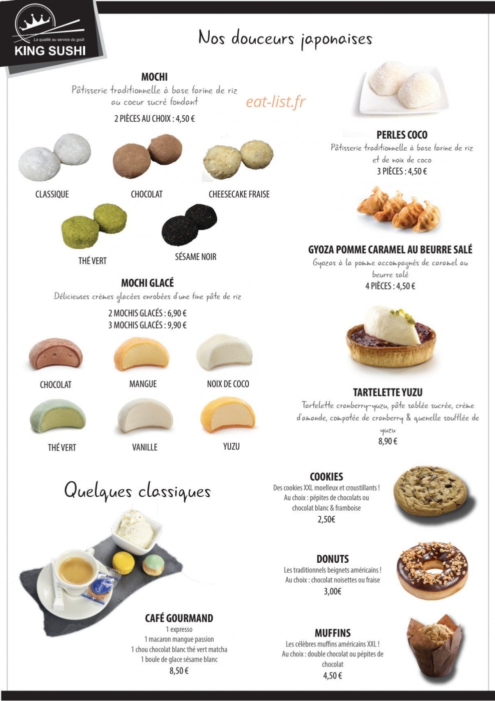 Sushi king — carte page 8