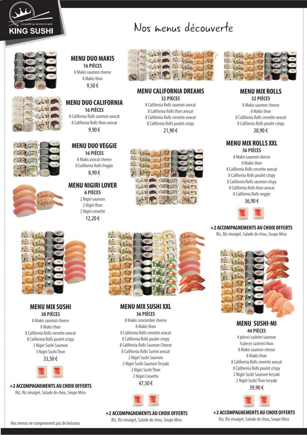 Sushi king — carte page 6