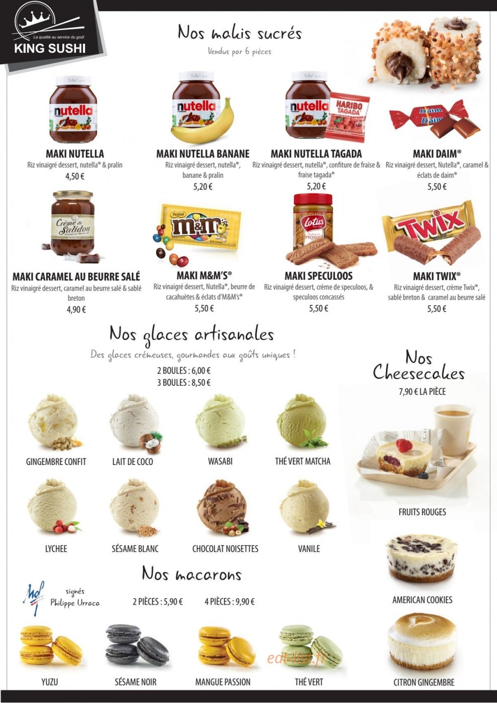Sushi king — carte page 7