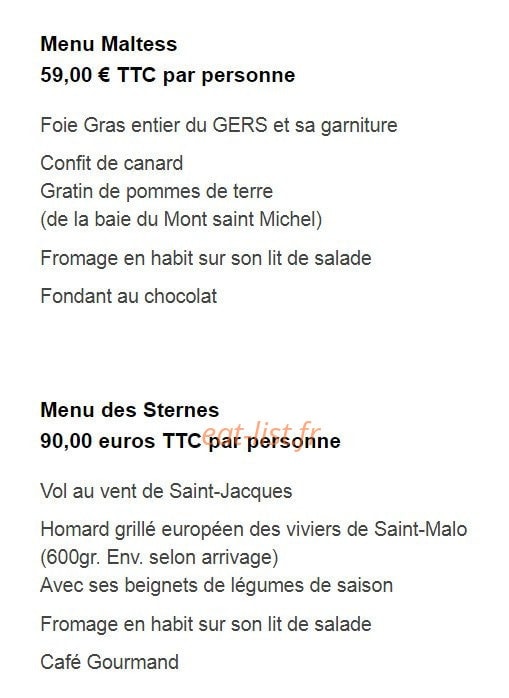 Le Maltess — carte page 2
