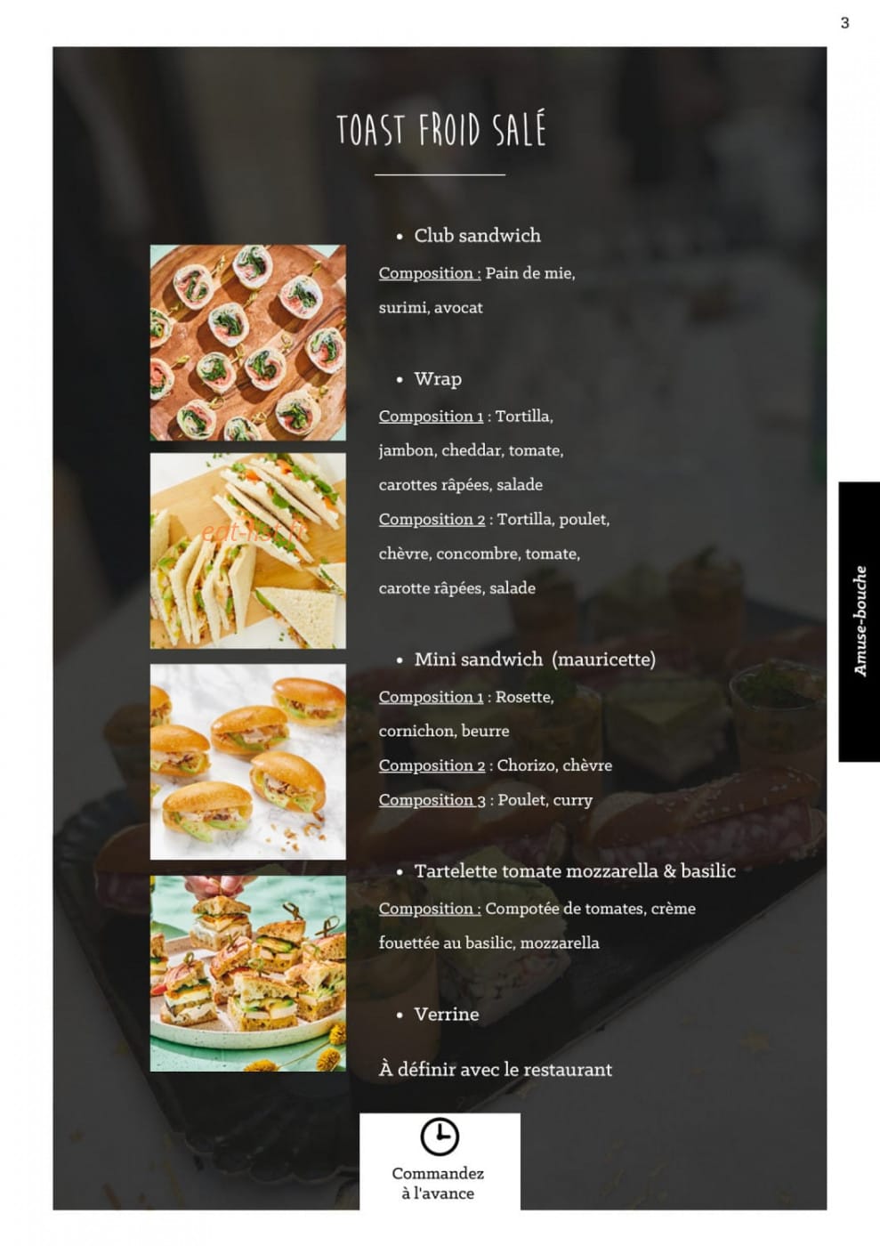 À La Part — carte page 6