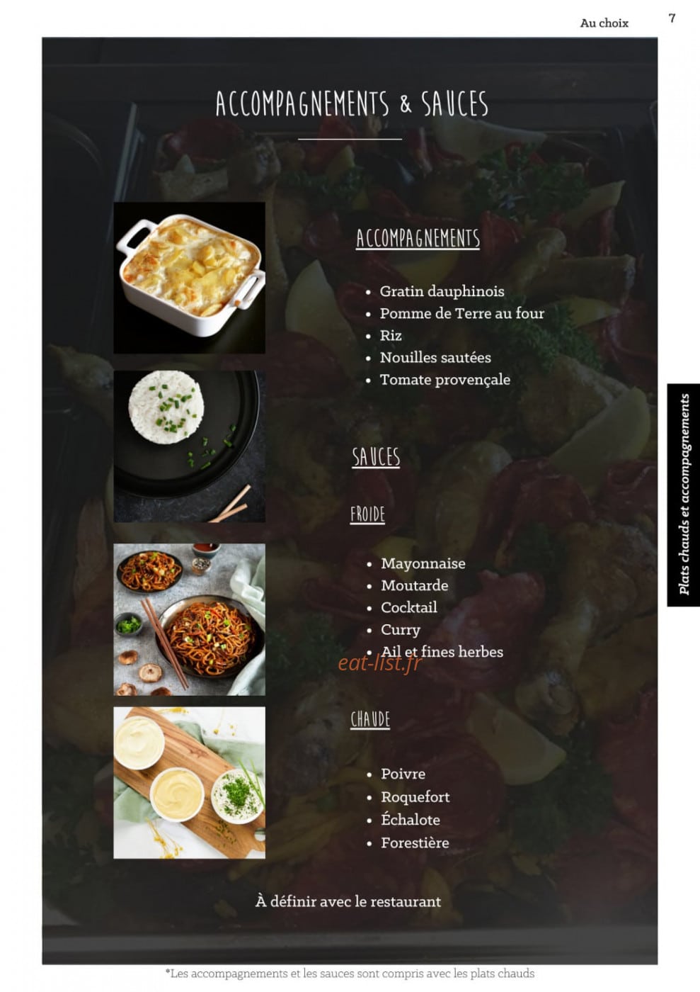 À La Part — carte page 10