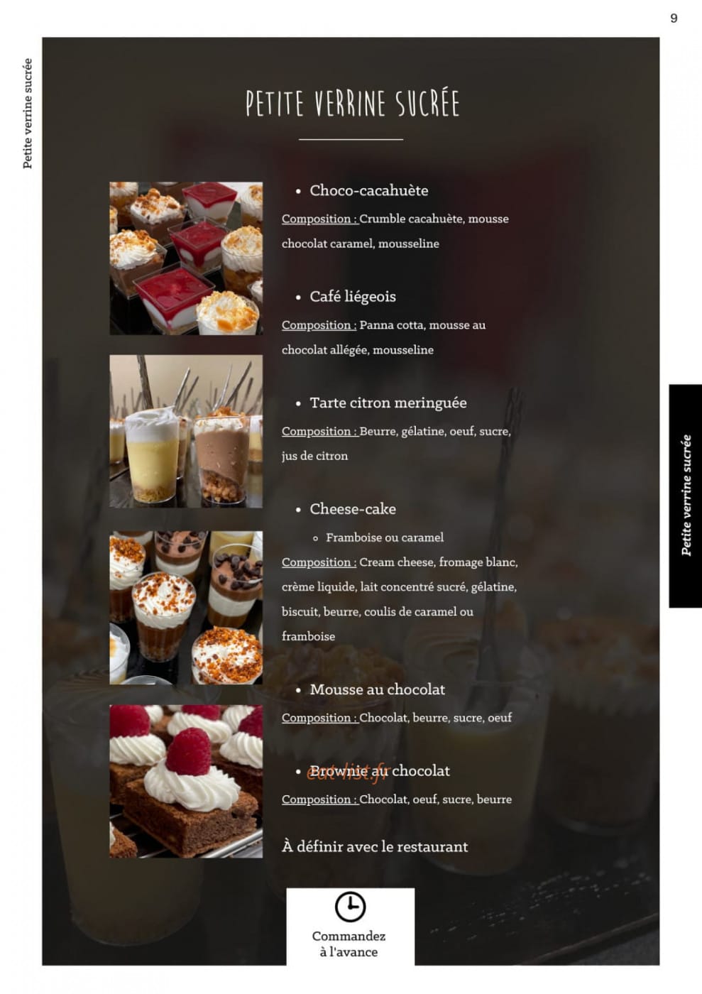 À La Part — carte page 12