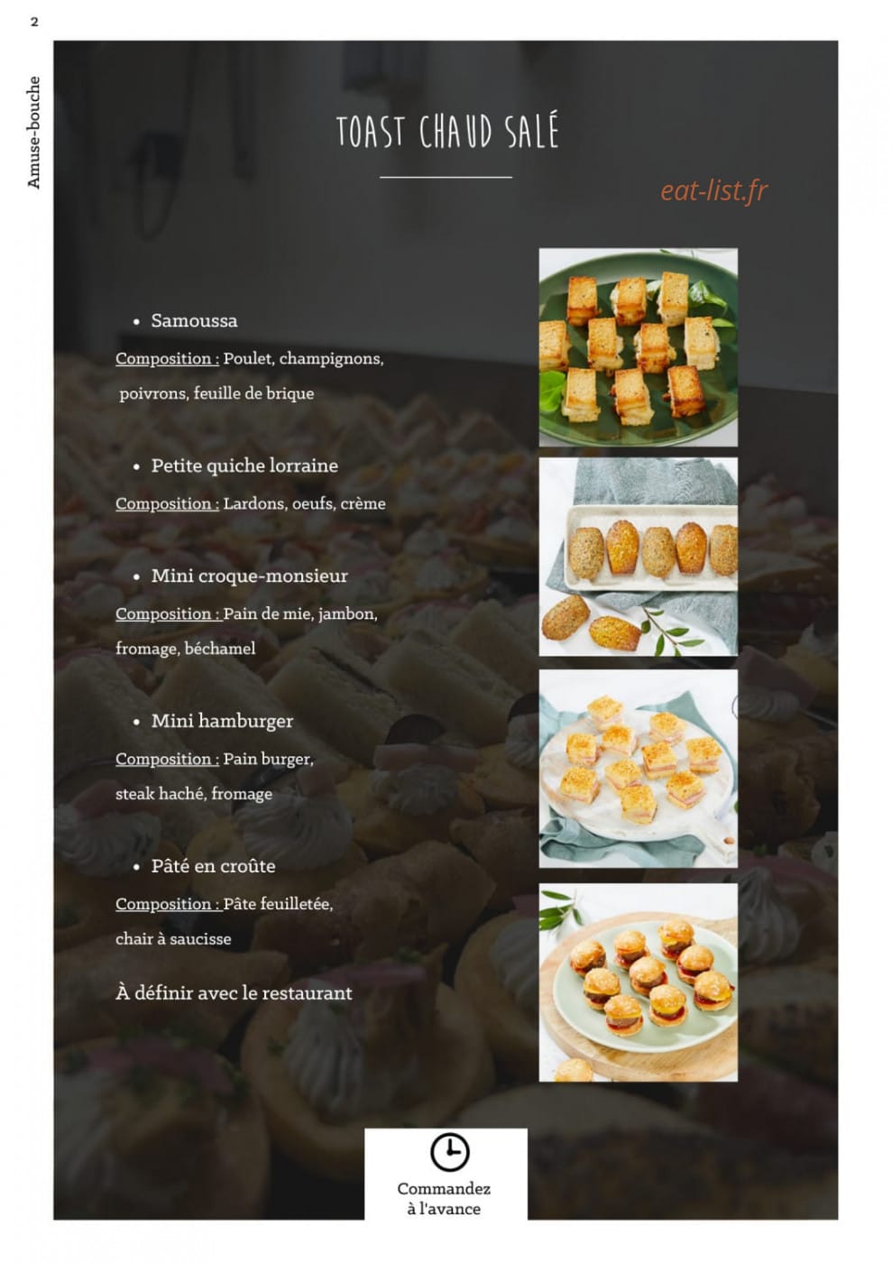À La Part — carte page 5