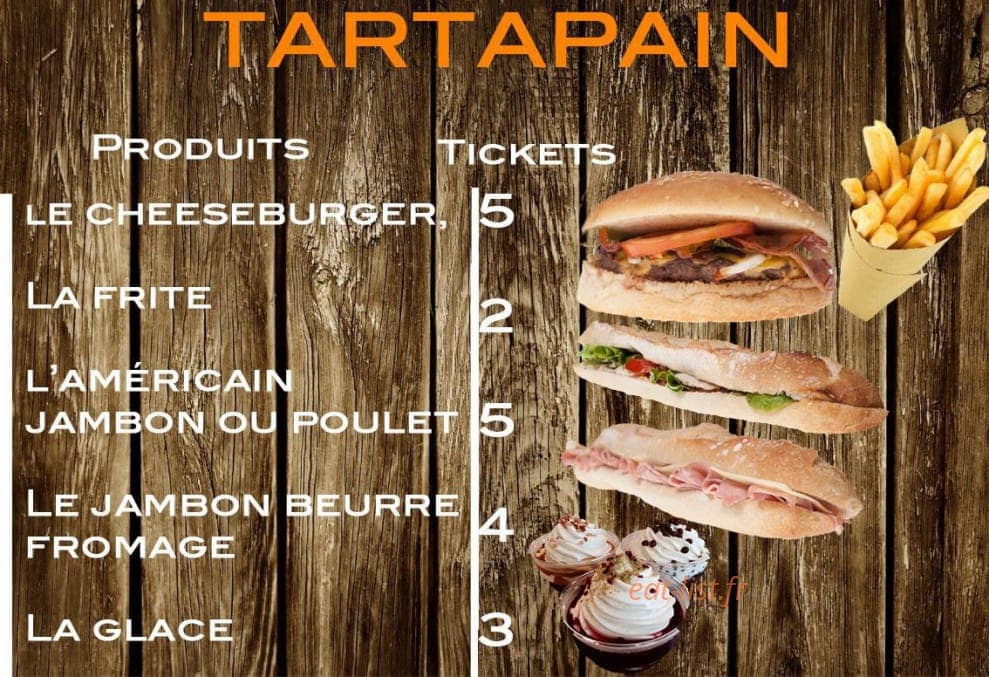 Tartapain — carte page 1