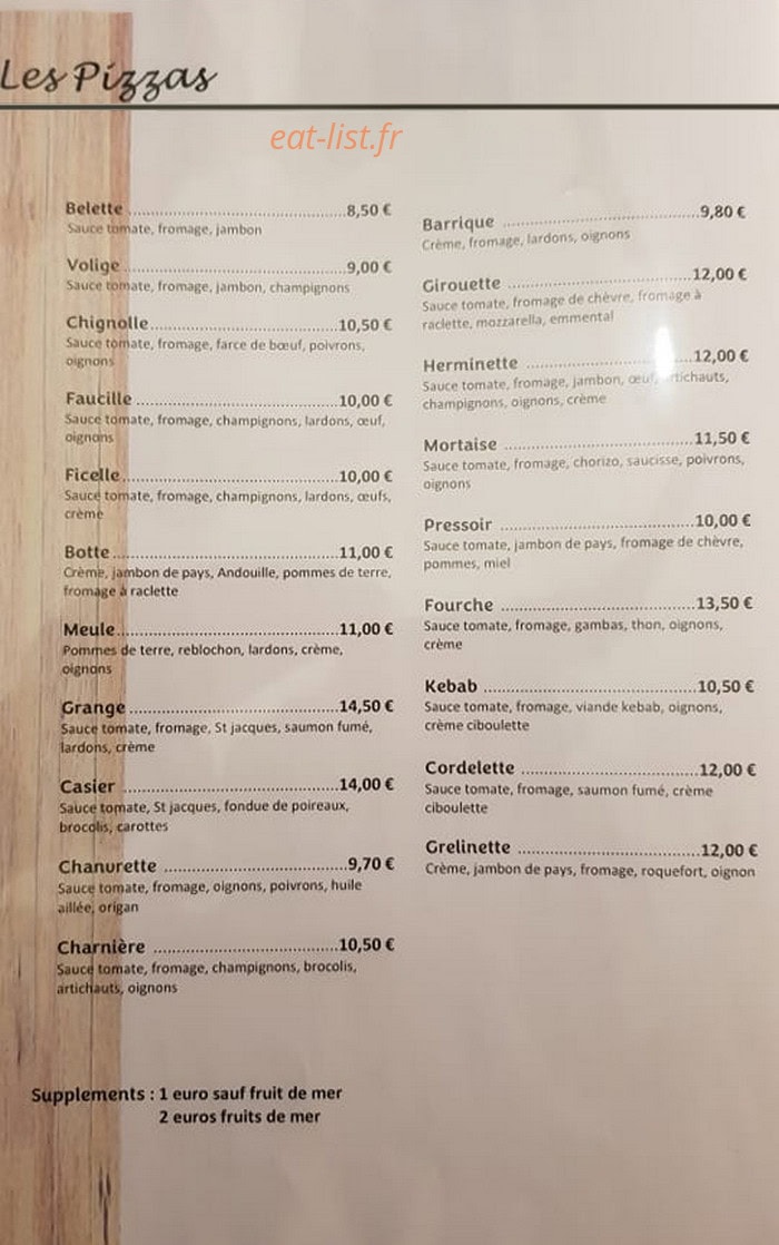 La Grange — carte page 1