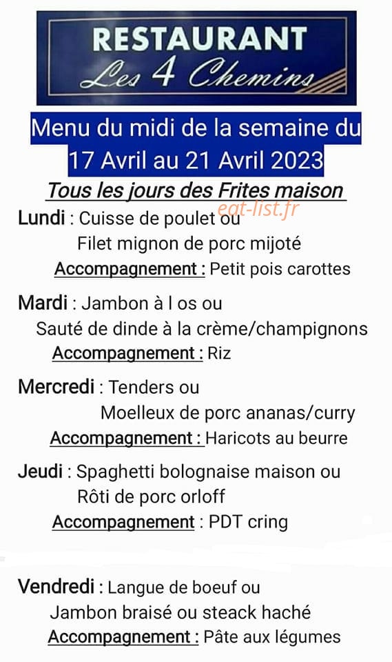 Les 4 chemins — carte page 1
