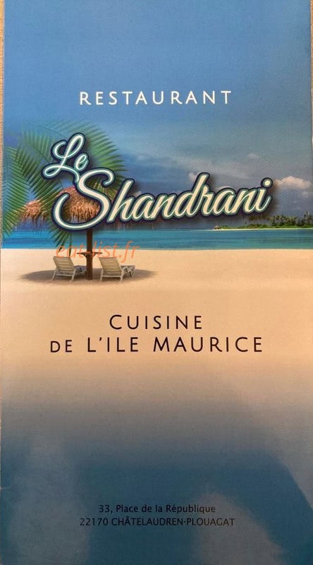 Le Shandrani — carte page 1