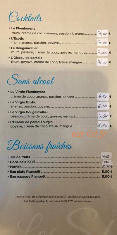 Le Shandrani — carte page 5