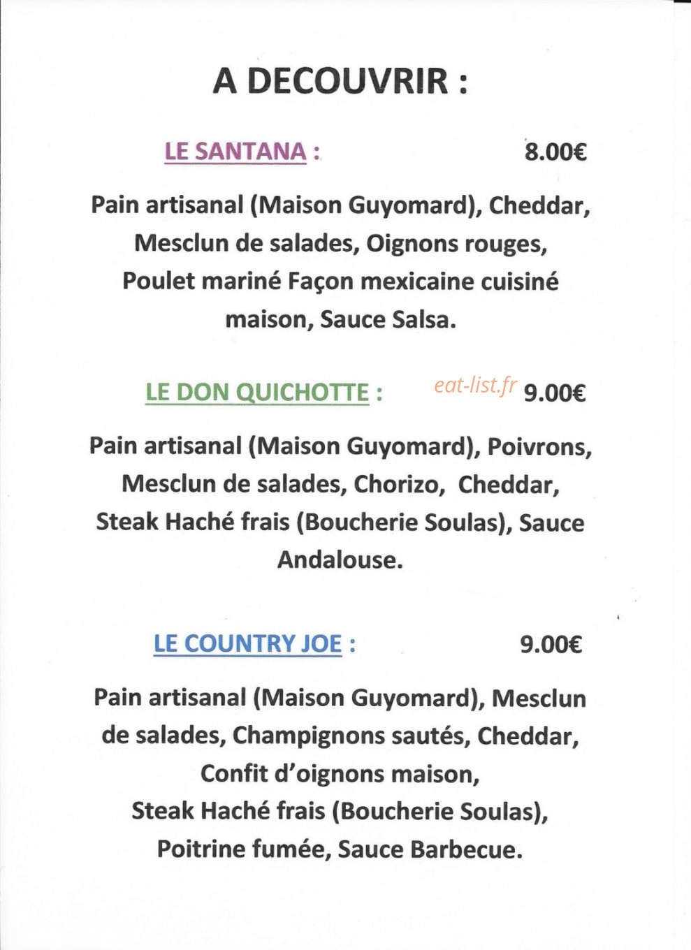 La Pizzéria — carte page 5