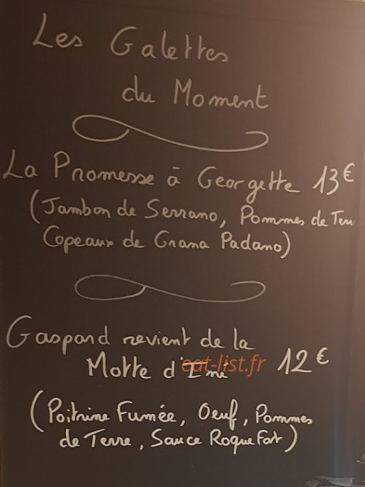 Au Rythme des Marées — carte page 1