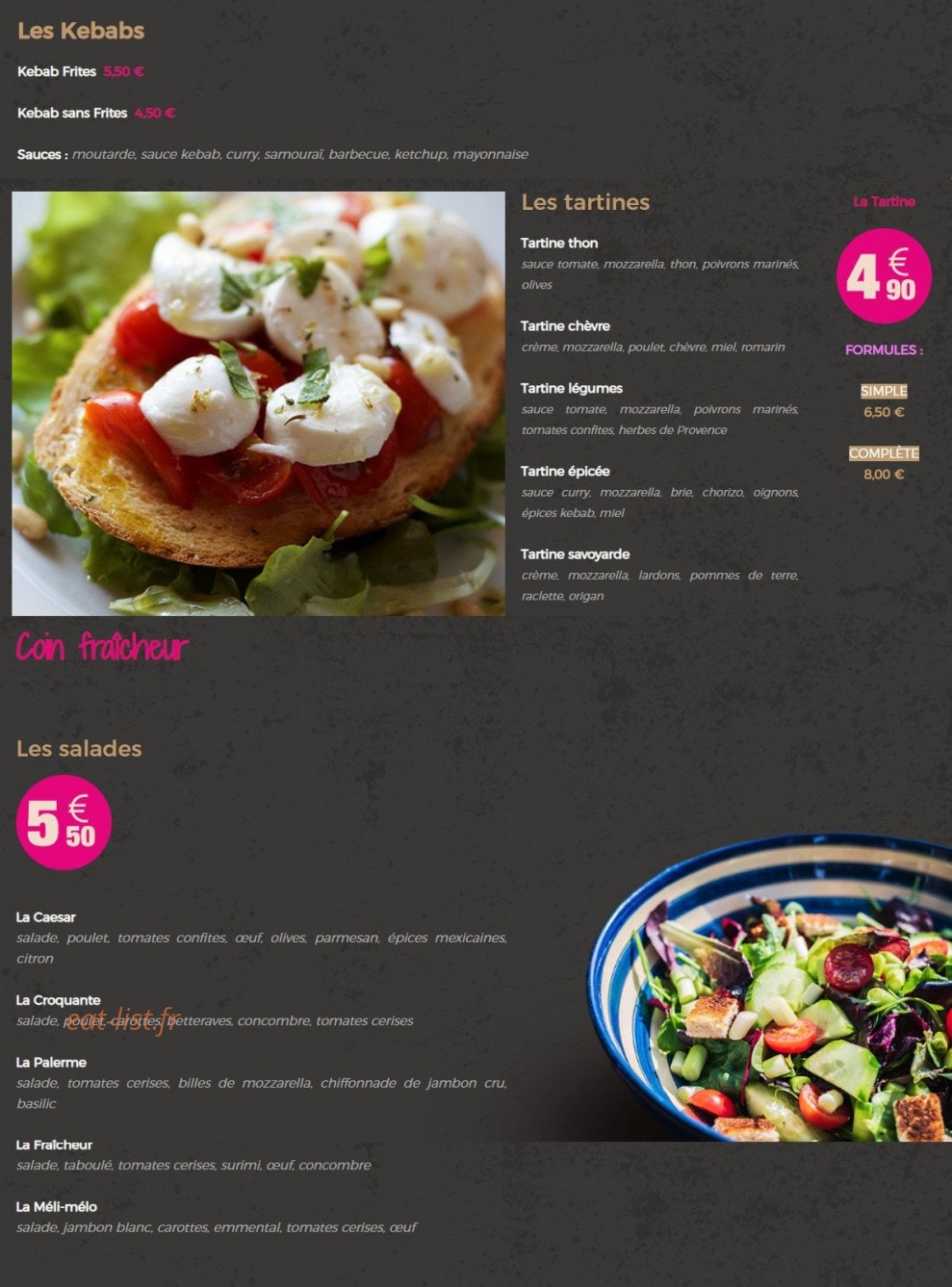 L' Epicurien — carte page 3