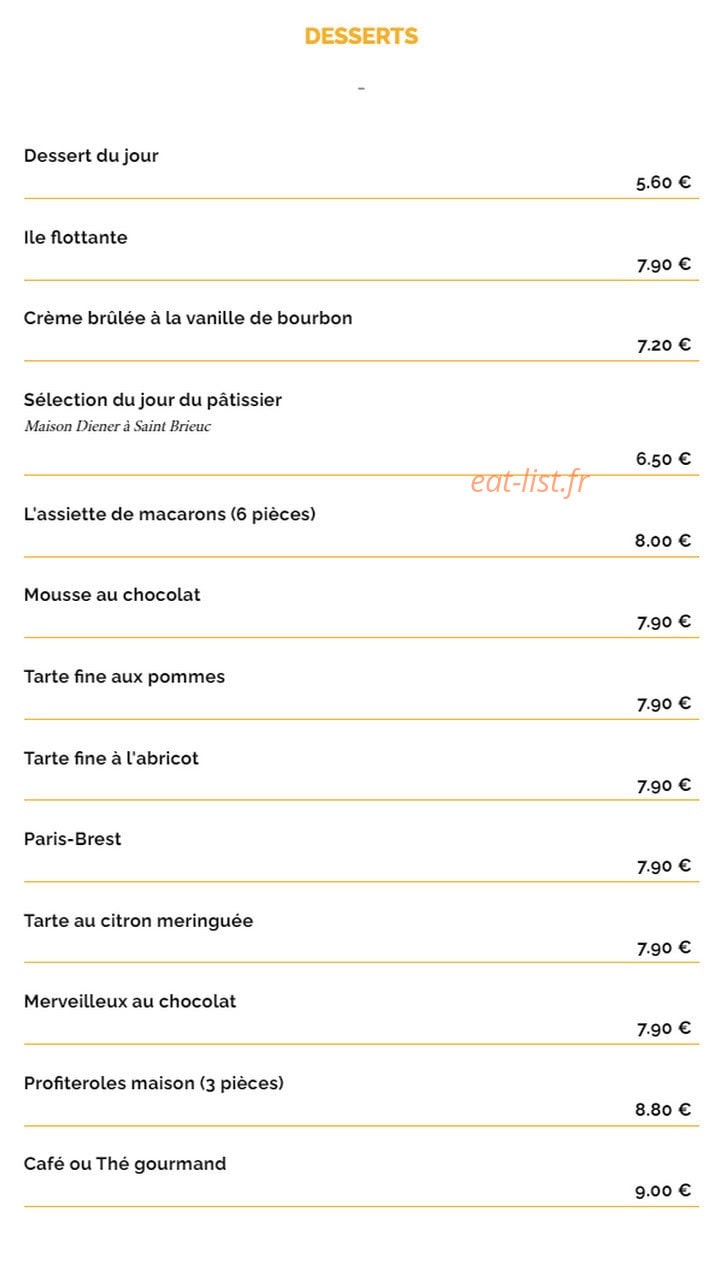 La Taverne — carte page 11