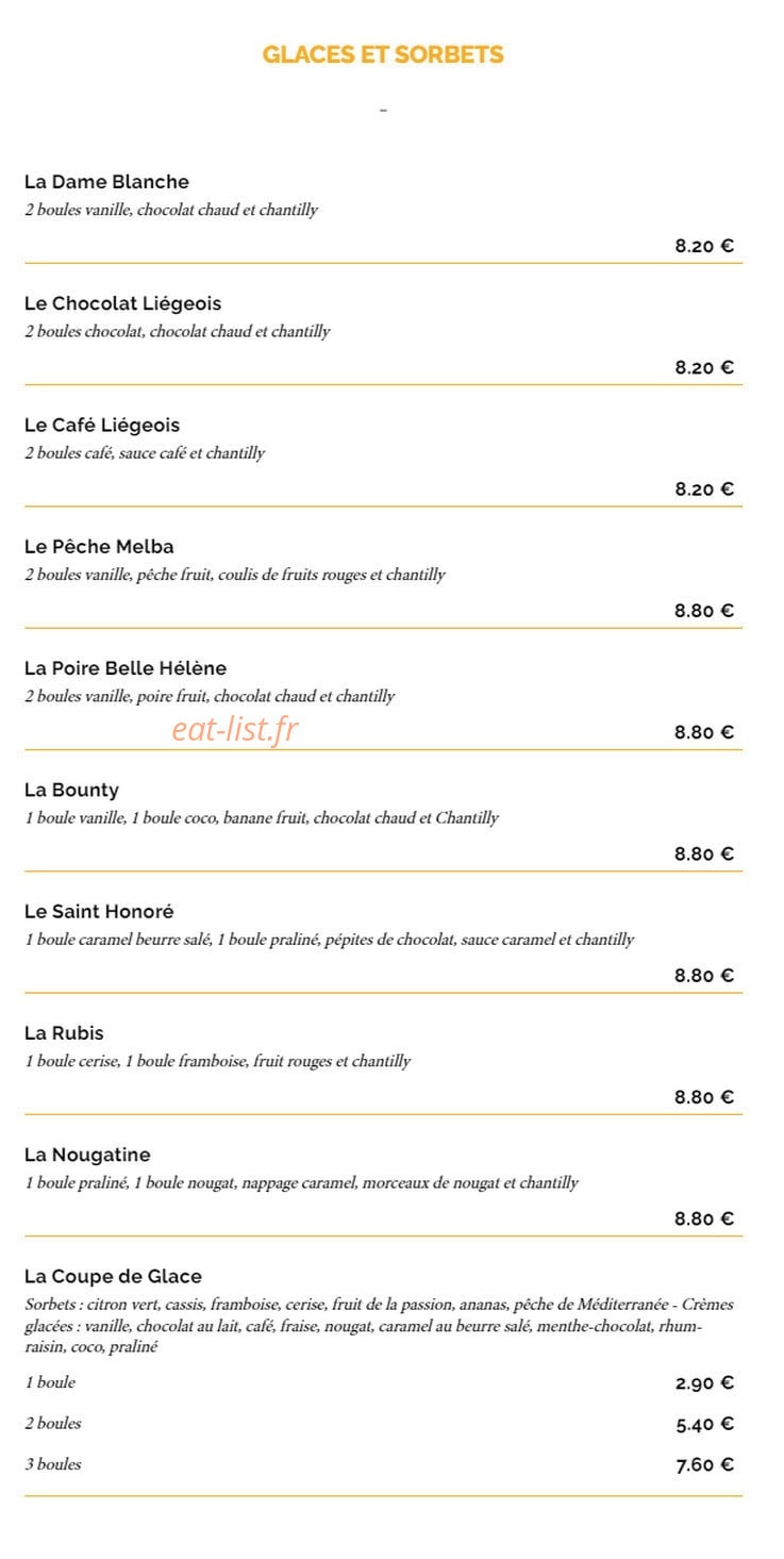La Taverne — carte page 12