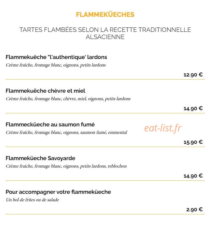La Taverne — carte page 2