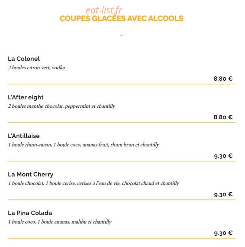 La Taverne — carte page 13