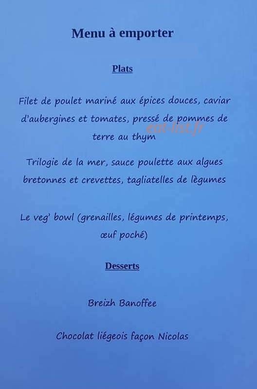 Be good inn — carte page 1