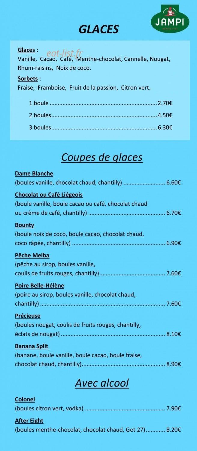 Crêperie Saint Yves — carte page 5