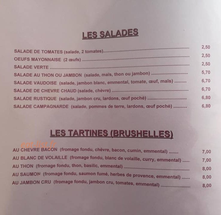 Le Croc — carte page 2
