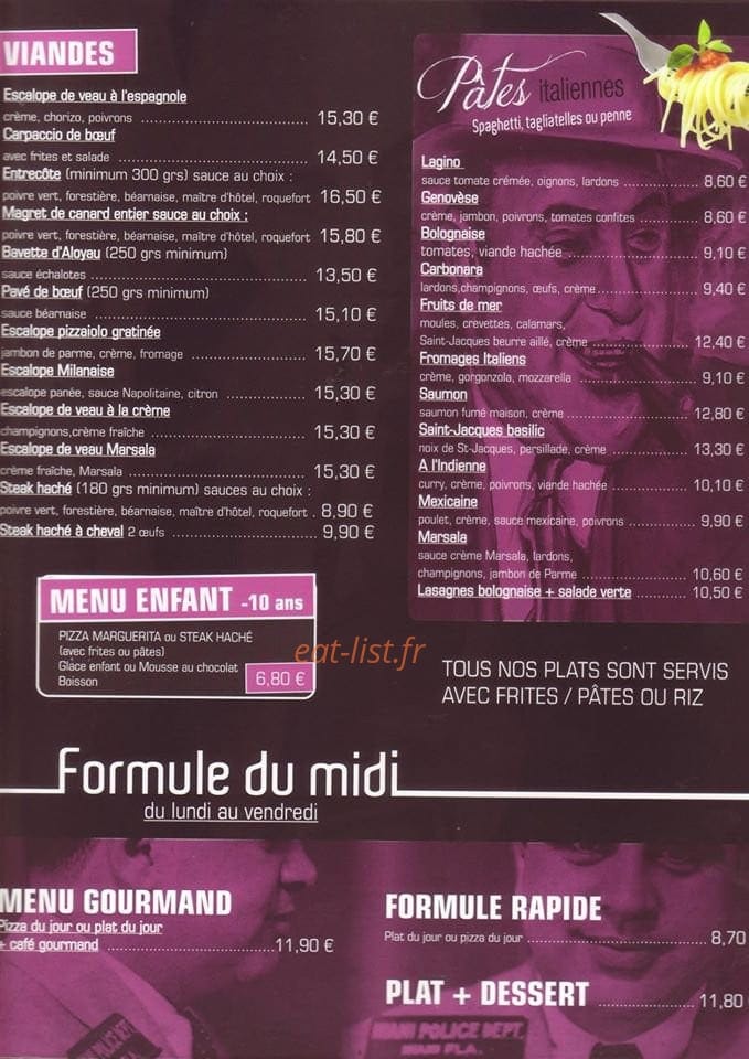 Pizzeria La Casa — carte page 3