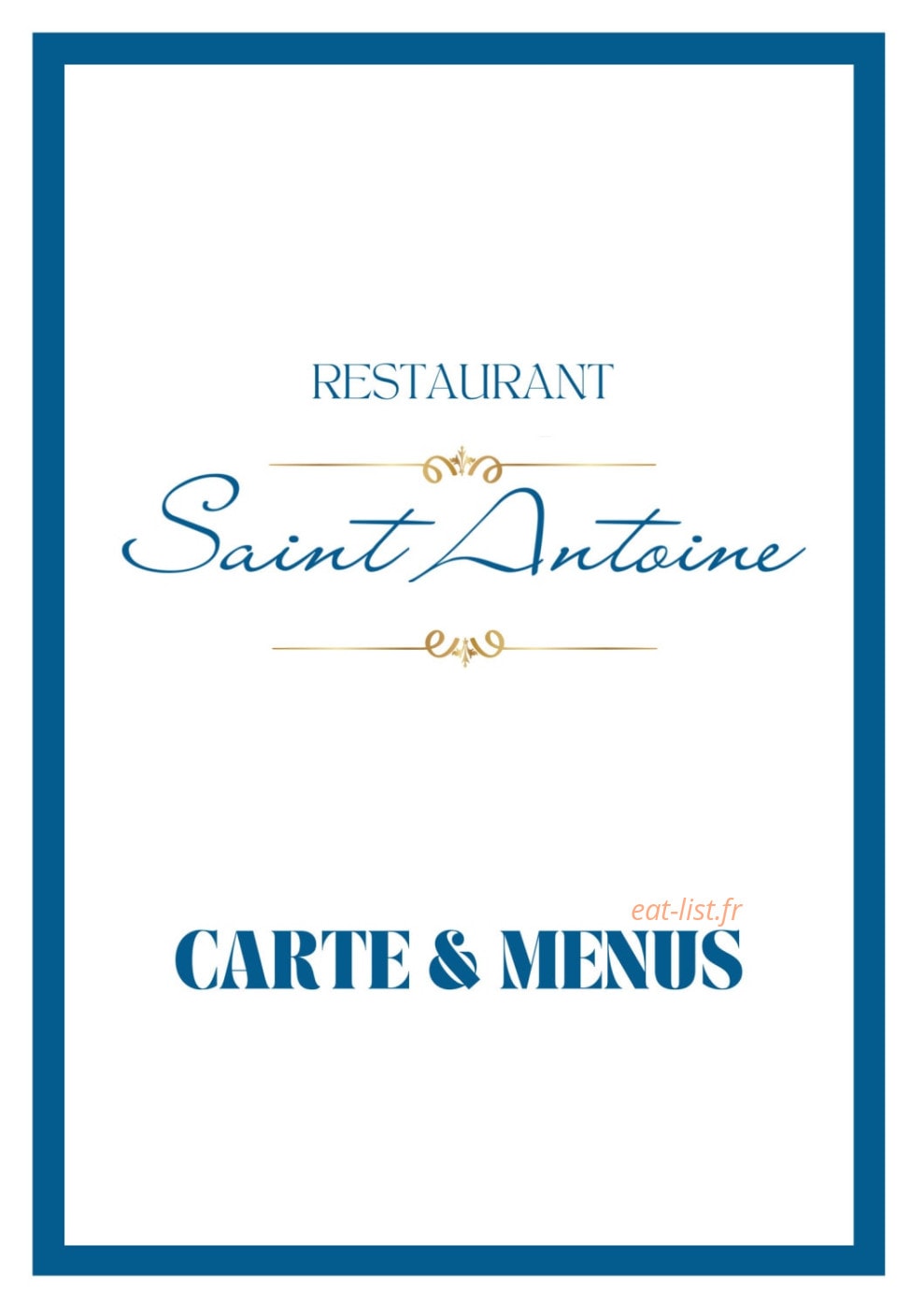 Saint Antoine — carte page 1