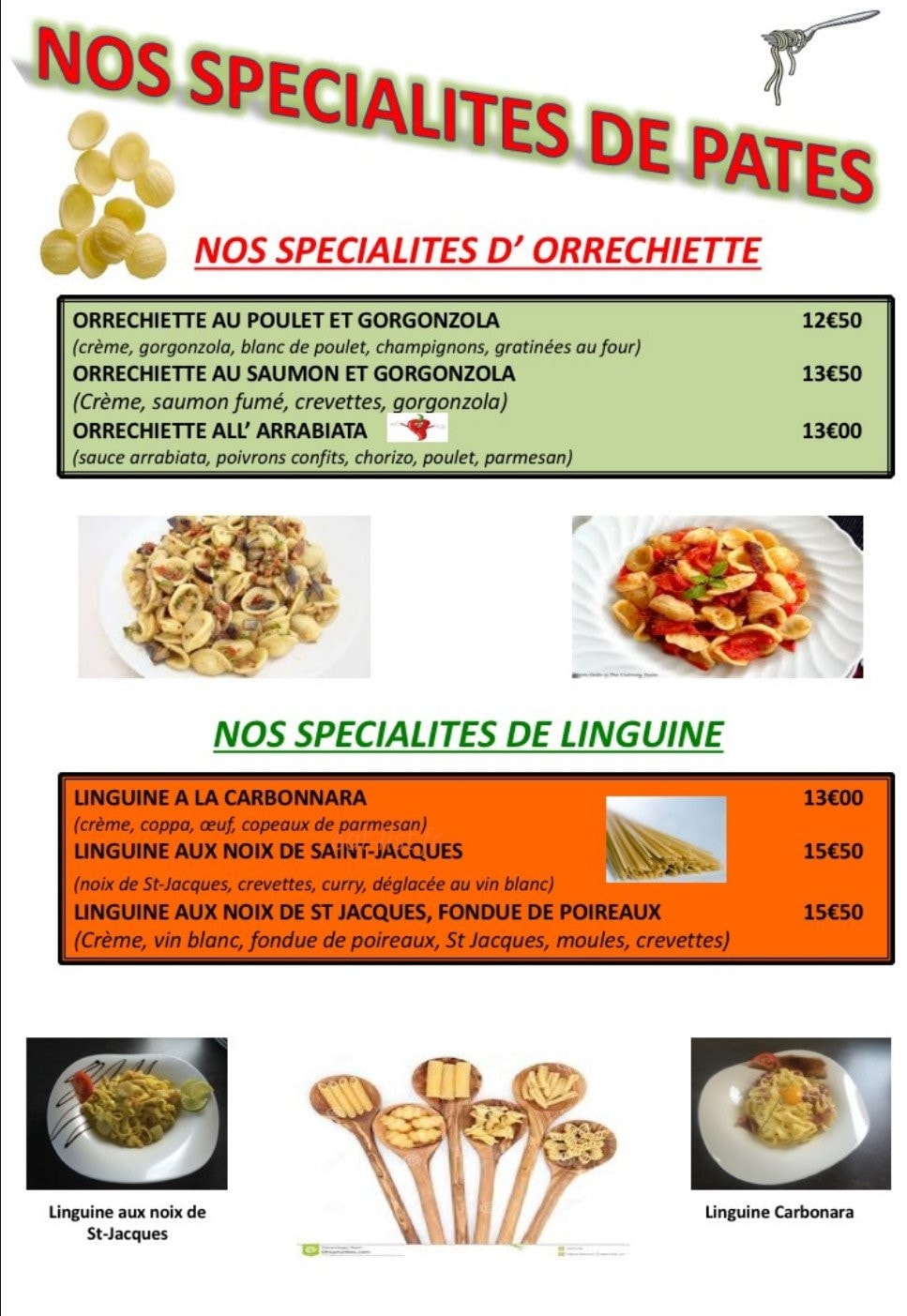 La Tavola — carte page 4