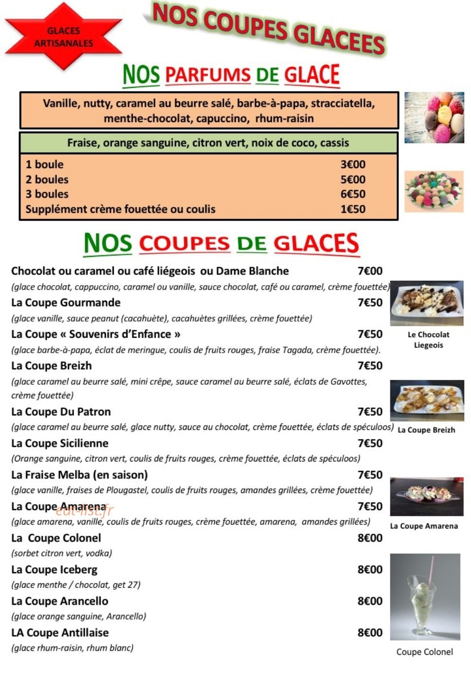 La Tavola — carte page 7