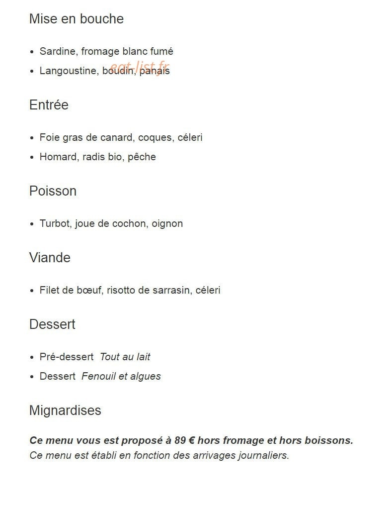 Aigue Marine — carte page 1