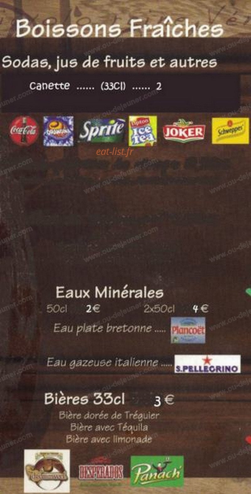 Chez Christophe & Corentine — carte page 5