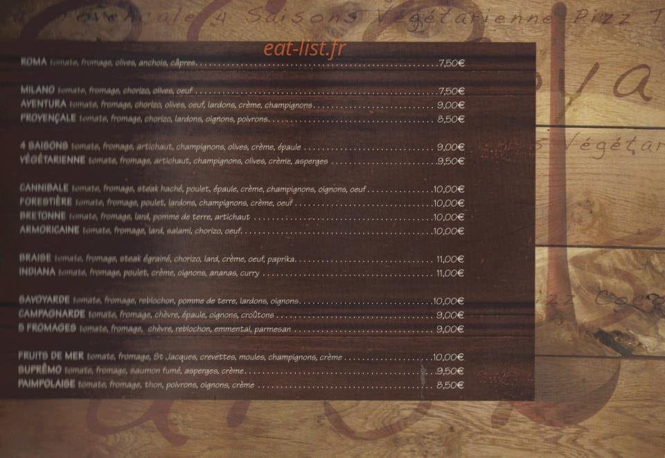 Chez Christophe & Corentine — carte page 2