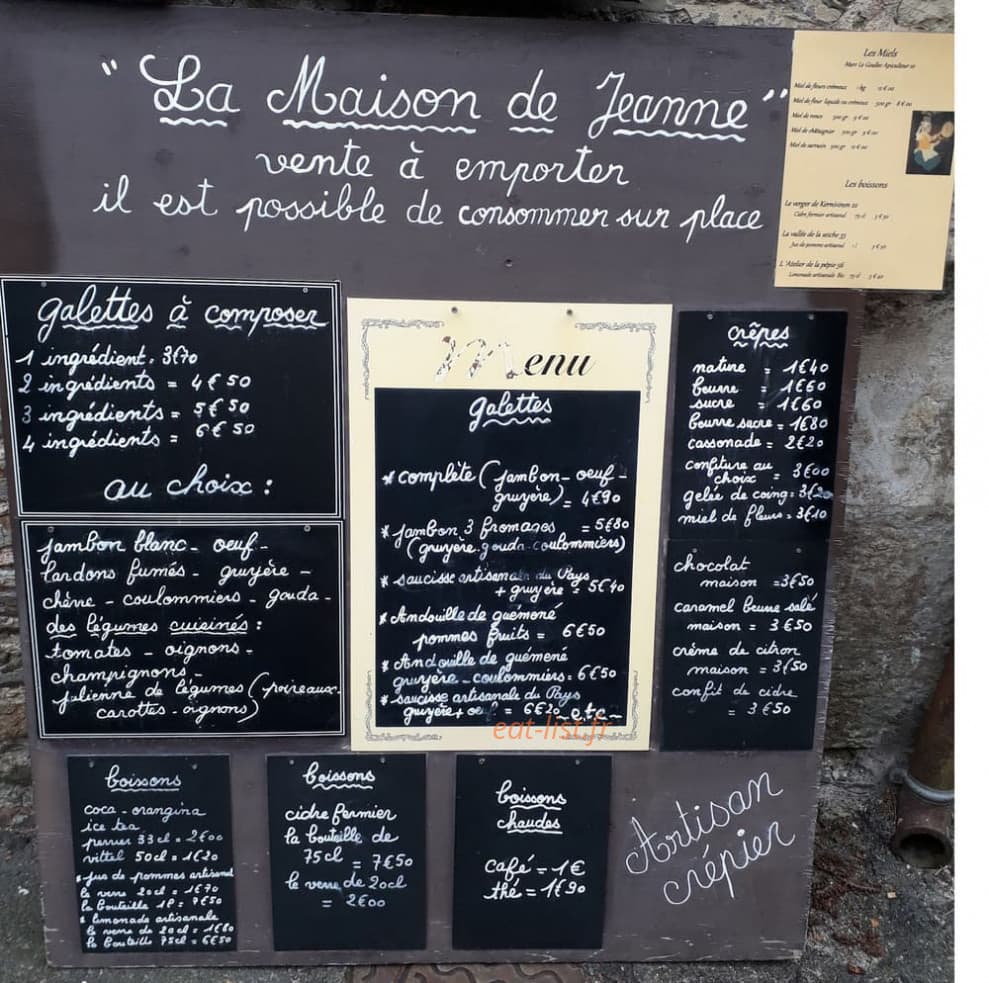 La Maison de Jeanne — carte page 4