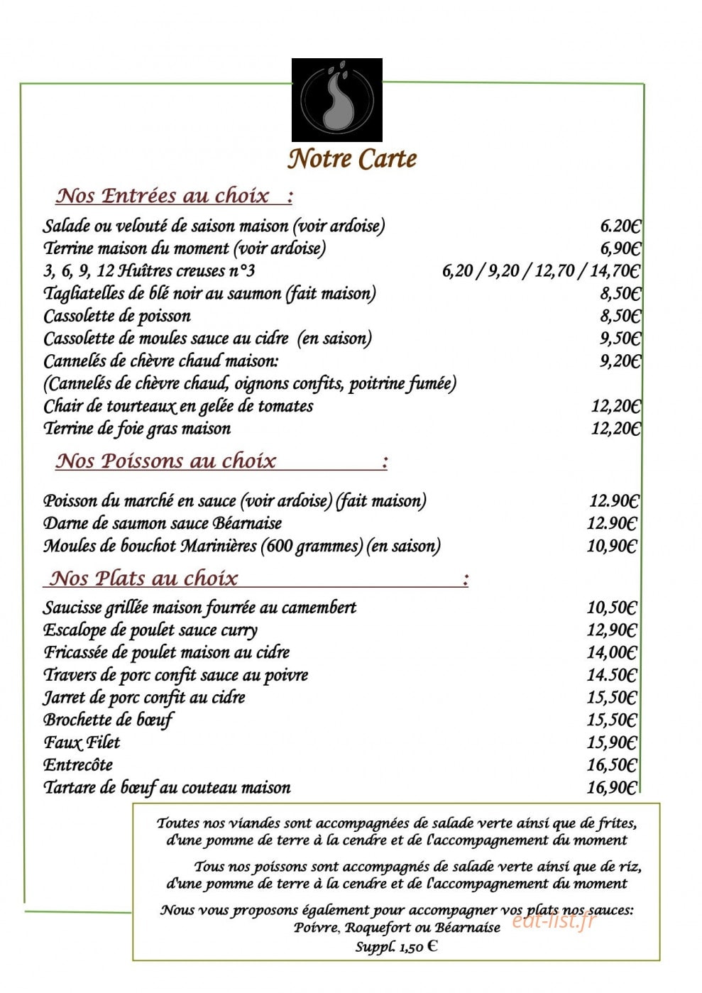 Ty Braise — carte page 6