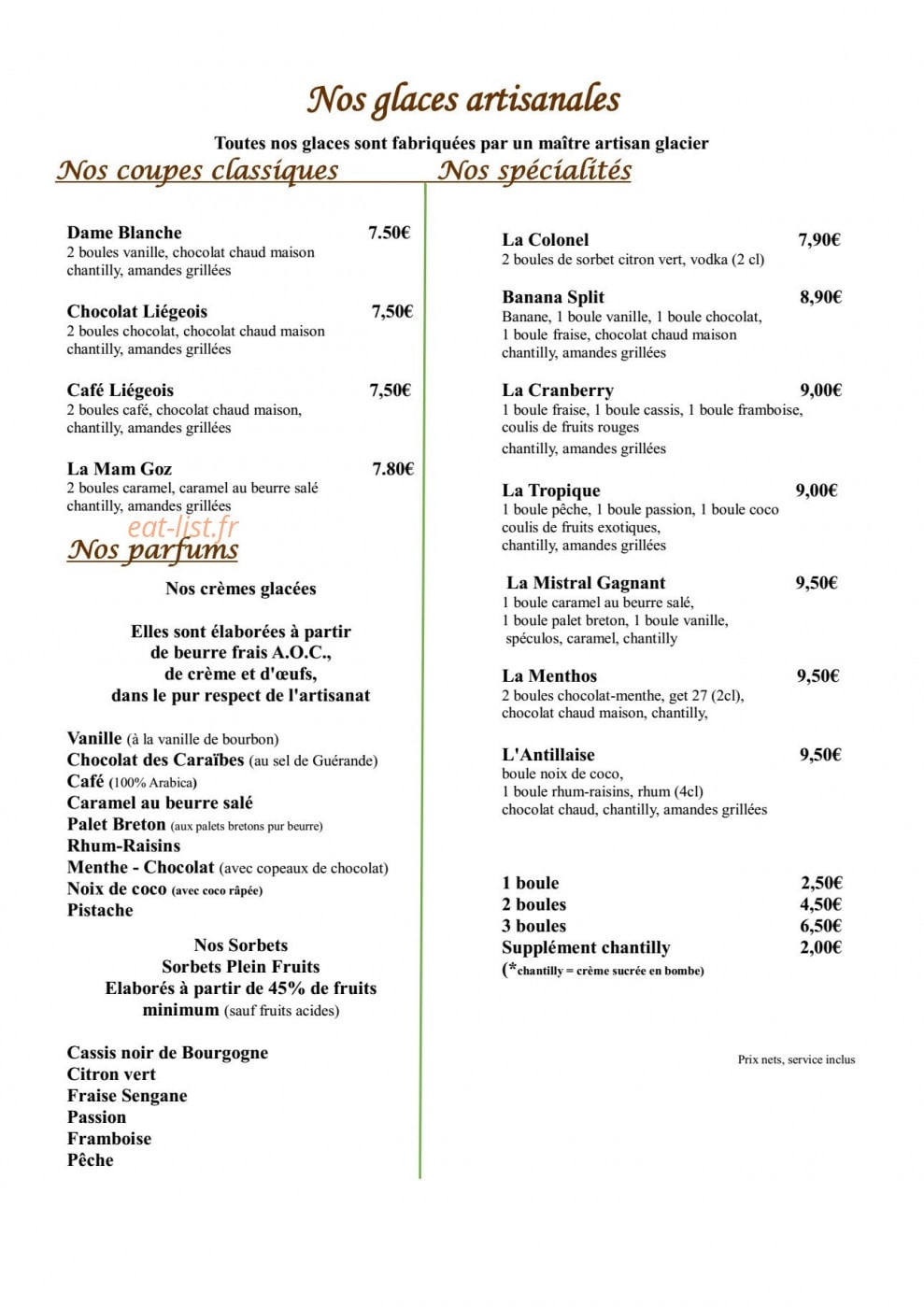 Ty Braise — carte page 8
