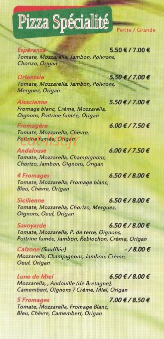 Marco Pizza — carte page 2