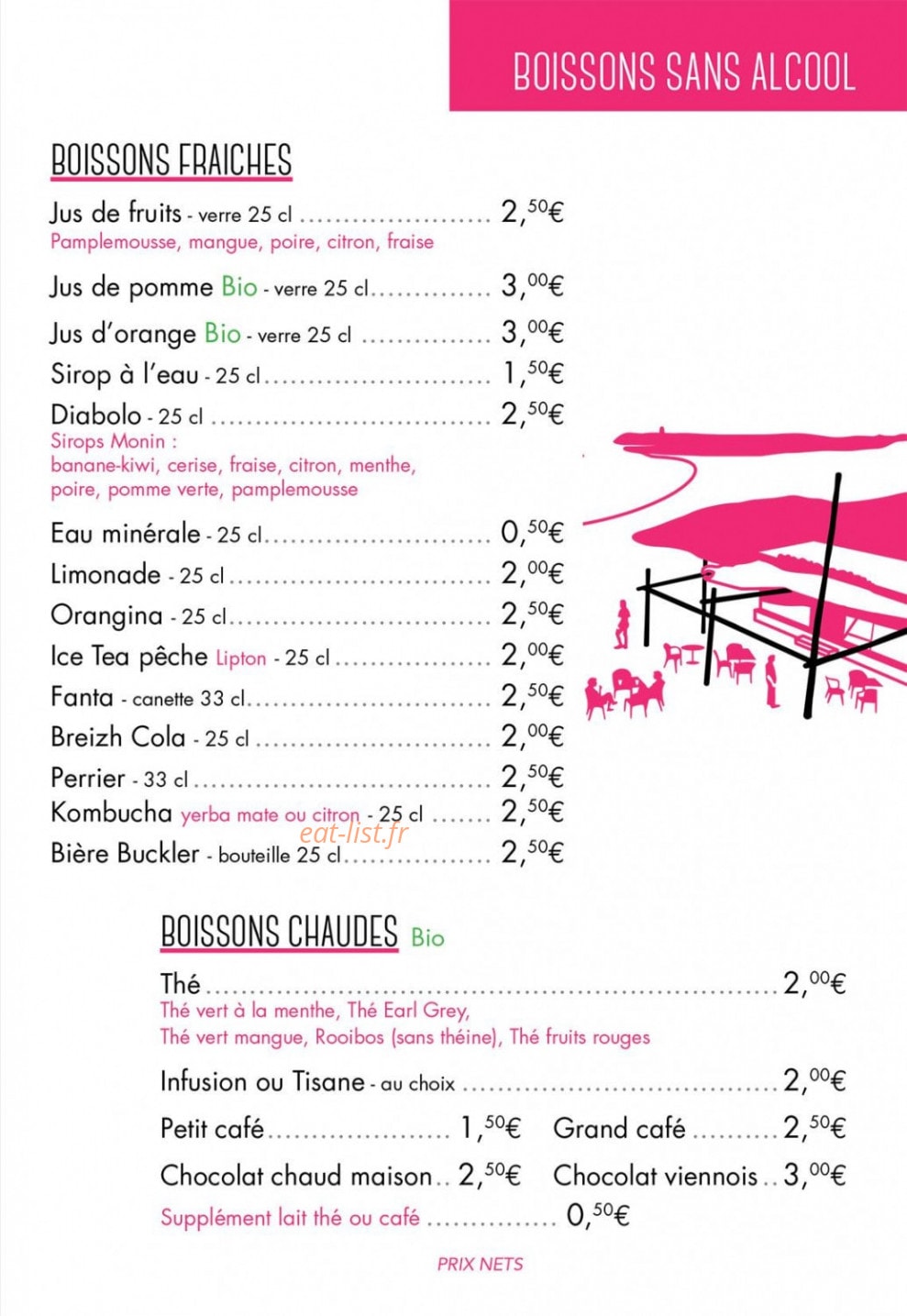 Le Café De La Plage — carte page 2