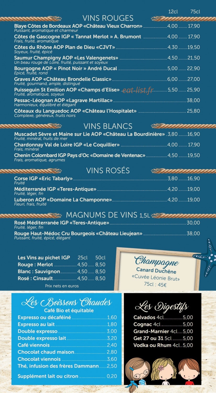 O sables — carte page 6