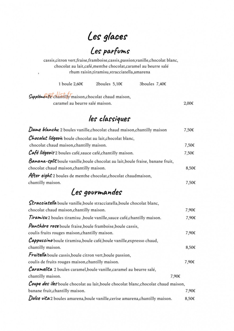 pizzeria La mama — carte page 5
